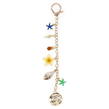 No Boundaries Women's Festival Bag Charm, Gold Beach Clutter