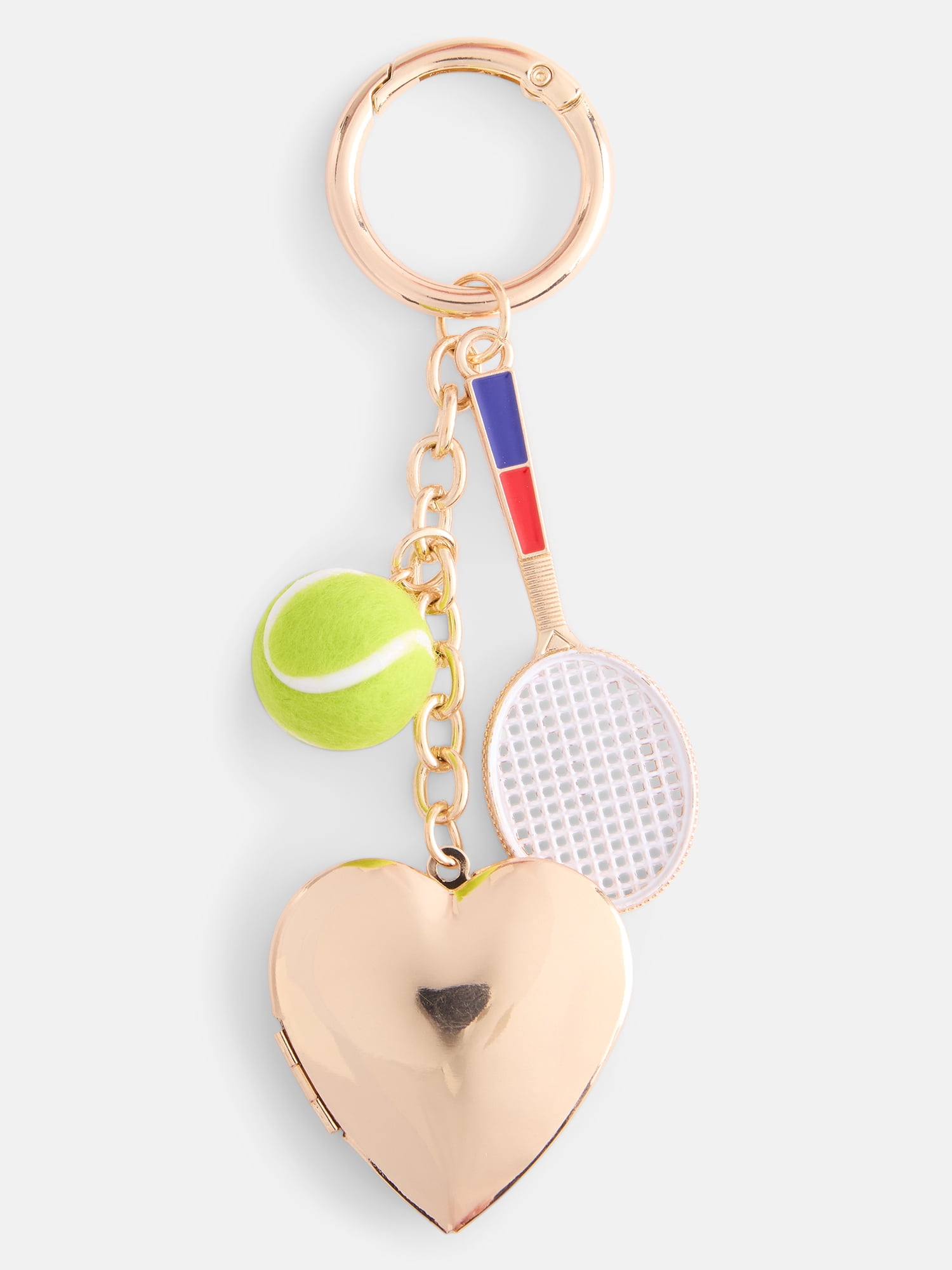 No Boundaries Women's Tennis Bag Charms, Gold Tone