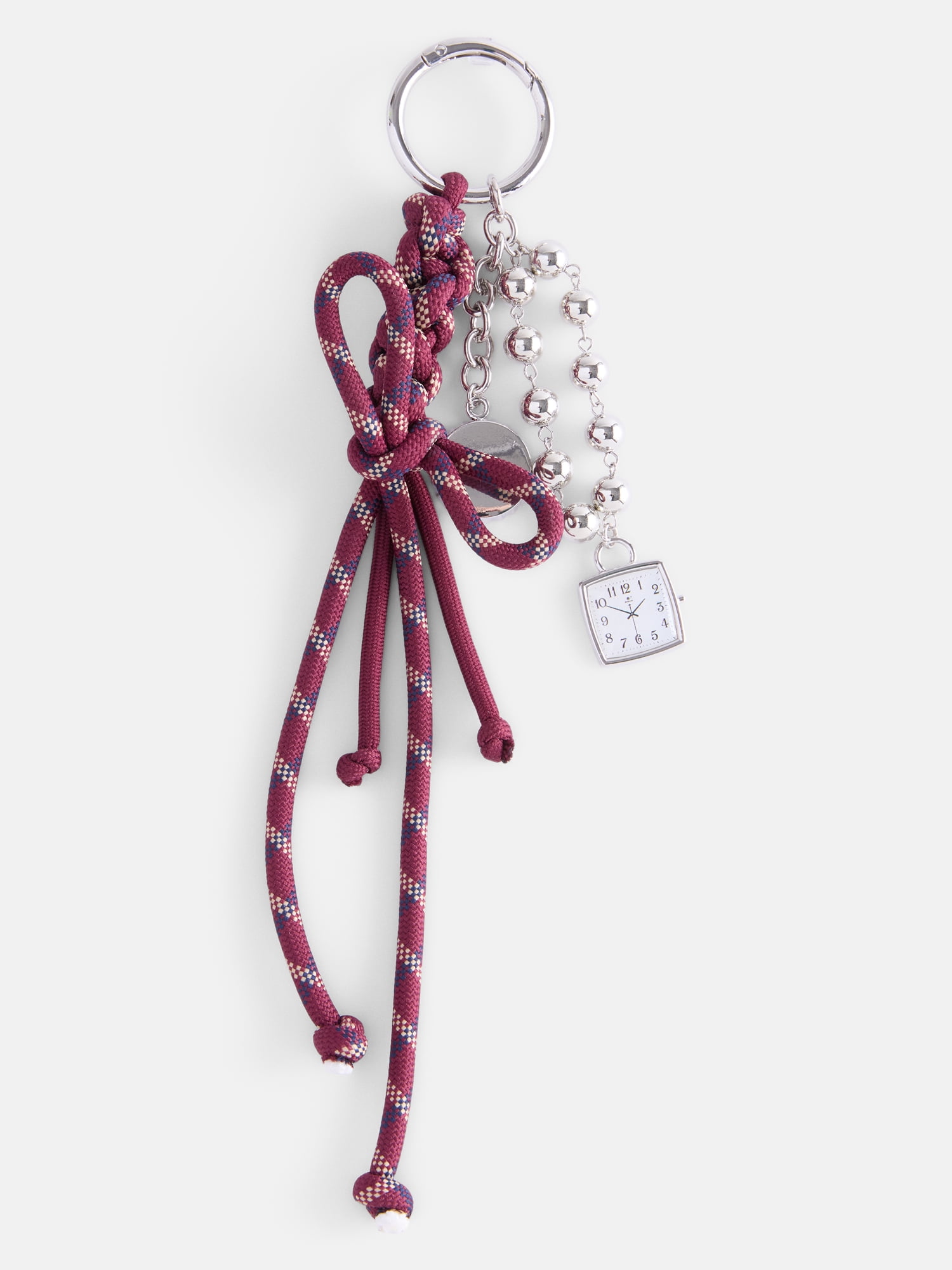 No Boundaries Women’s Bungee and Watch Bag Charms, Red