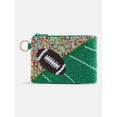 thumbnail image 1 of No Boundaries Women’s Game Day Football Beaded Pouch, Multi, 1 of 4