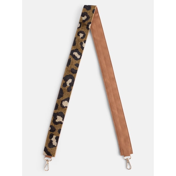 No Boundaries Women's Game Day Beaded Strap, Leopard