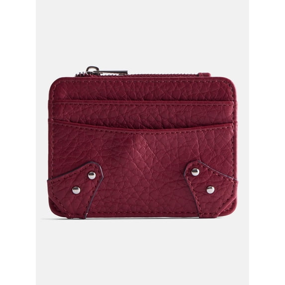 No Boundaries Women's Cardholder Wallet, Rich Red