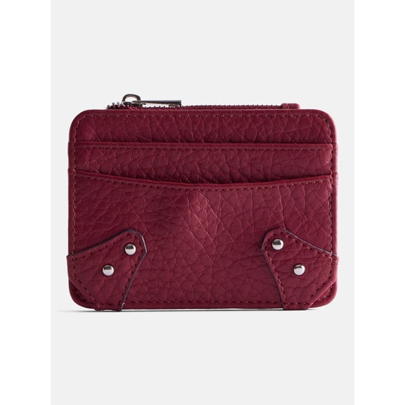 No Boundaries Women's Cardholder Wallet, Rich Red