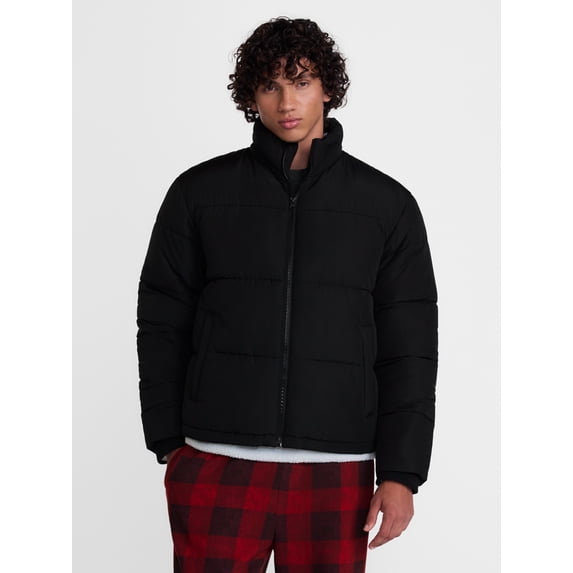 No Boundaries Cropped Puffer Jacket, Men’s & Big Men’s S-3XL