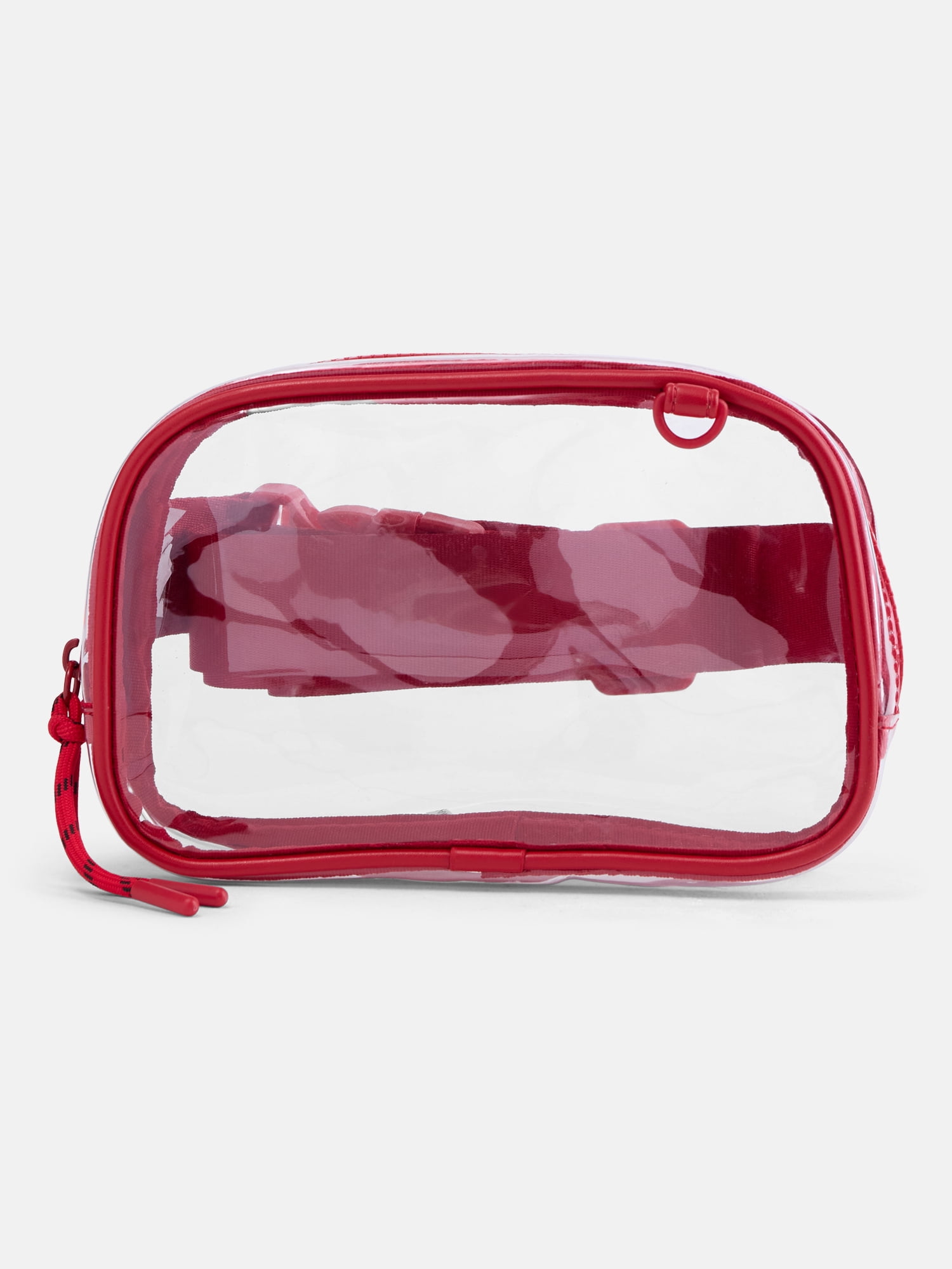 No Boundaries Women's Game Day Clear Fanny Pack, Red