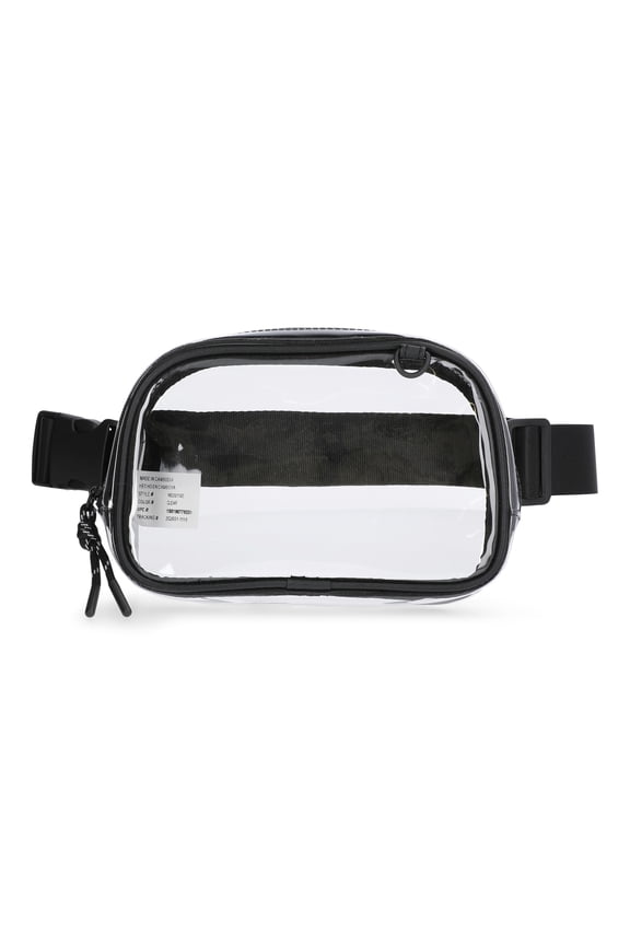 Women's Game Day Clear Fanny Pack, Black