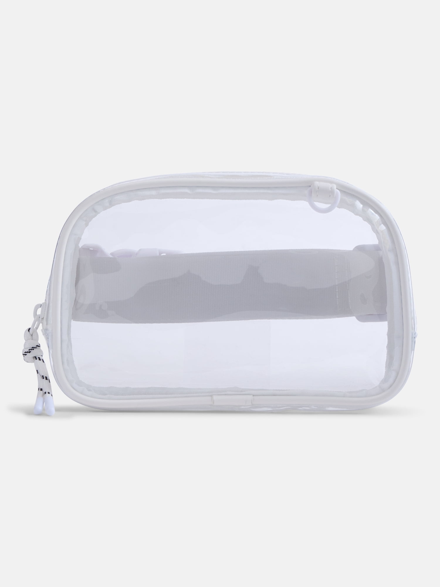 No Boundaries Women's Game Day Clear Fanny Pack, White