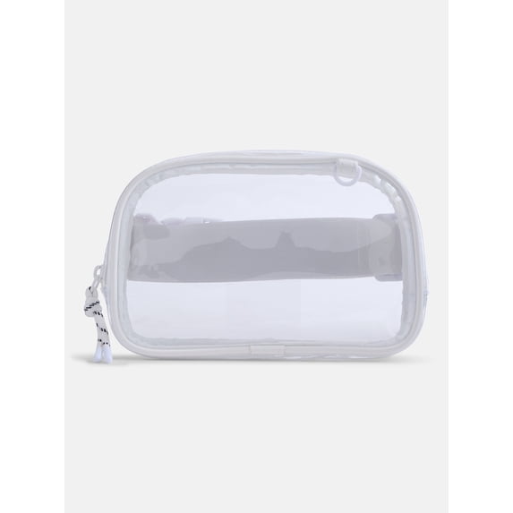 No Boundaries Women's Game Day Clear Fanny Pack, White