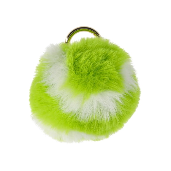 No Boundaries Women's Tennis Ball Pom Pom Bag Charm, Green
