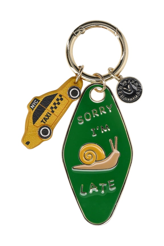 Women's Motel Key Bag Charm, Emerald Green