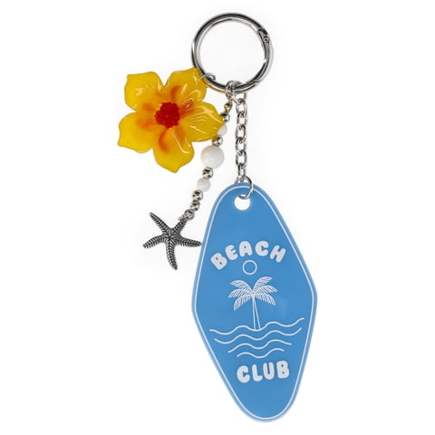 Women's Motel Key Bag Charm, Blue