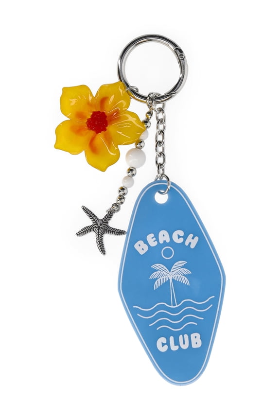 Women's Motel Key Bag Charm, Blue