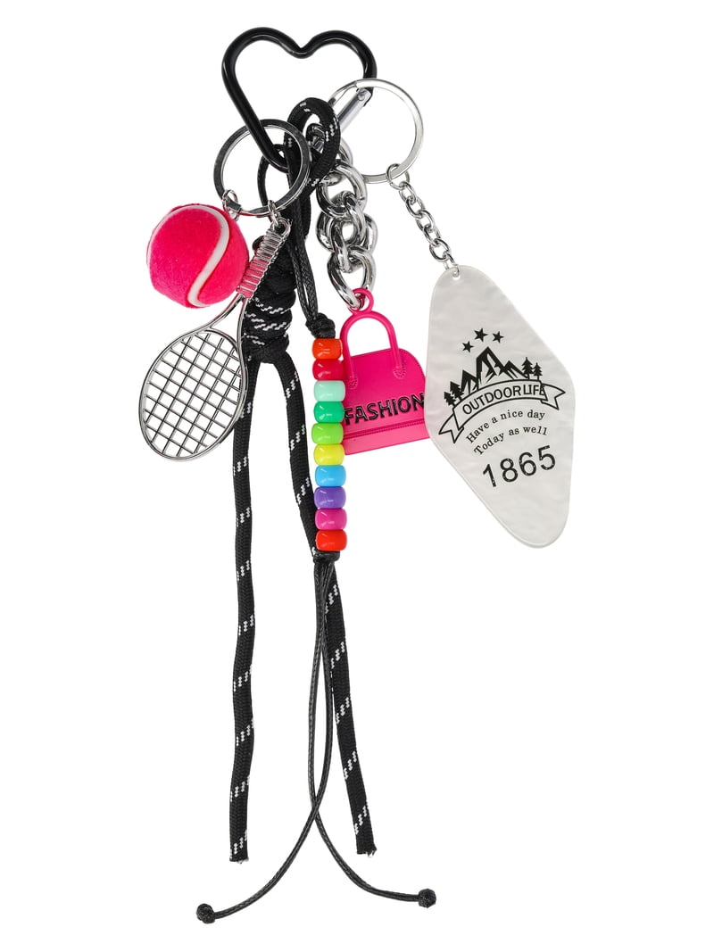No Boundaries Women's Sporty Motel Key Bag Charm, Multi Color