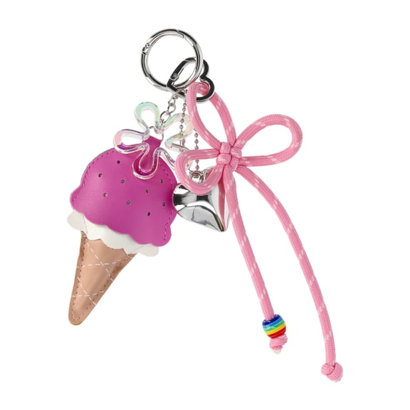 No Boundaries Women's Ice Cream Bag Charm, Pink