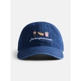 thumbnail image 1 of No Boundaries Women's Cotton Twill Baseball Hat, Blue, 1 of 3