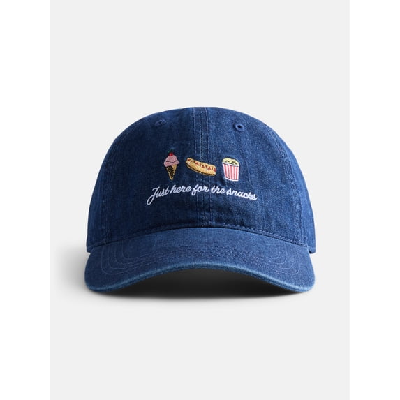No Boundaries Women's Cotton Twill Baseball Hat, Blue