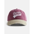 thumbnail image 1 of No Boundaries Women's Cotton Twill Baseball Hat, Red, 1 of 3