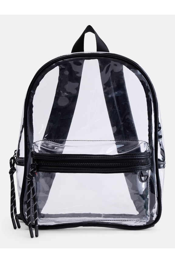 Women's Hands Free Mini Backpack, Clear