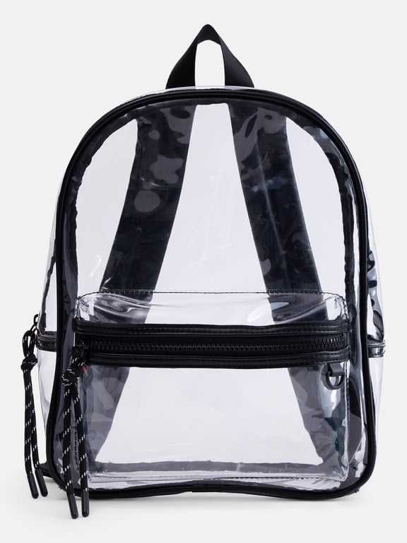 Women's Hands Free Mini Backpack, Clear