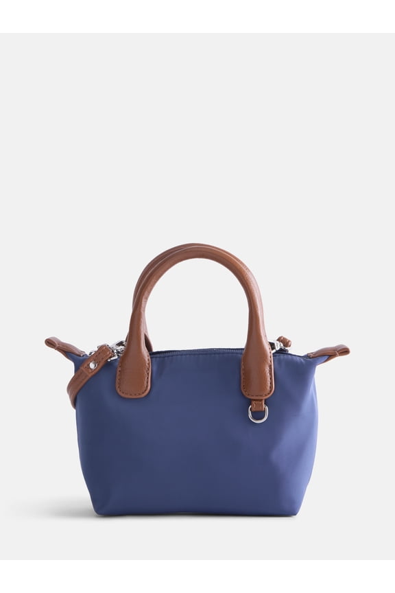 Women's Mini Tote Crossbody Bag, Navy