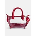thumbnail image 1 of No Boundaries Women's Game Day Clear Mini Tote Bag, Red, 1 of 6