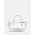thumbnail image 1 of No Boundaries Women's Game Day Clear Mini Tote Bag, White, 1 of 5