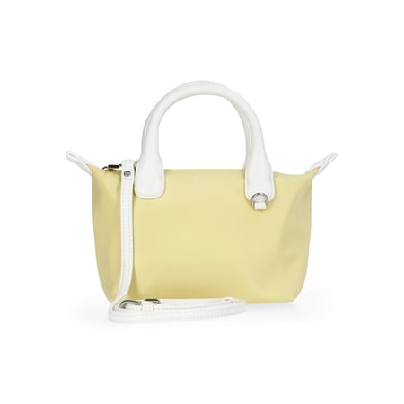 No Boundaries Women's Mini Tote Crossbody Bag, Lemon Ice