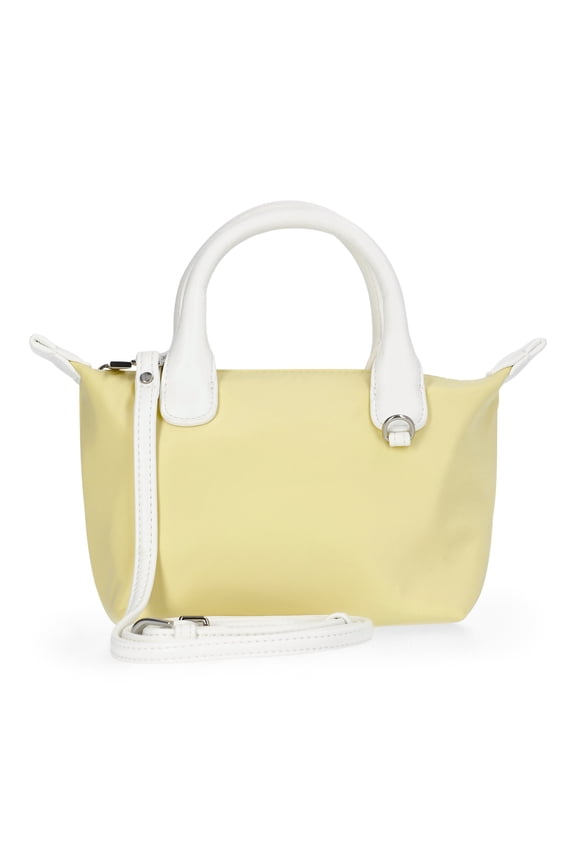 Women's Mini Tote Crossbody Bag, Lemon Ice