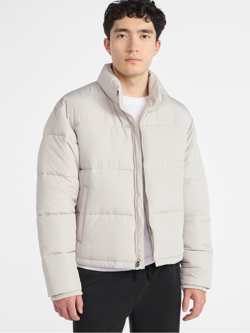 ジャケット・アウター FETICO NYLON PUFFER JACKET IVORY size2 No Boundaries Men's and Big Men's Puffer Jacket, Size S-3XL