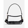 thumbnail image 1 of No Boundaries Women's Game Day Clear Mini Shoulder Bag, Black, 1 of 5