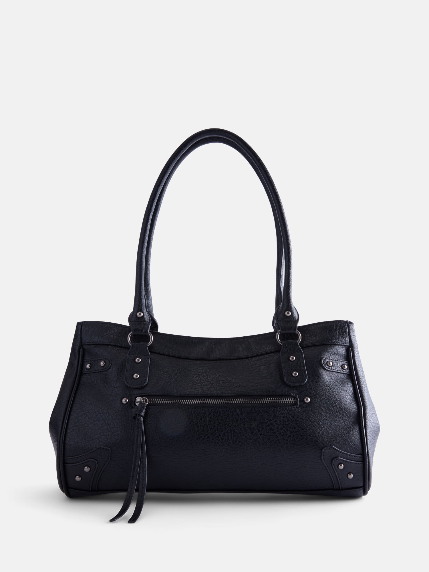 No Boundaries Women's Large Shoulder Bag, Black