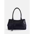 thumbnail image 1 of No Boundaries Women's Large Shoulder Bag, Black, 1 of 5