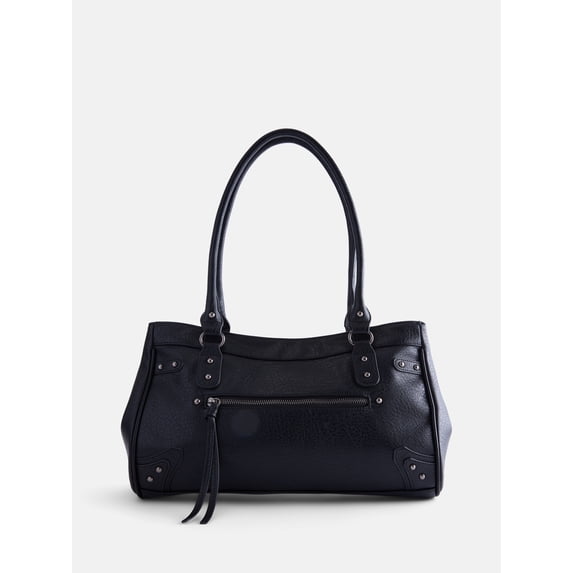 No Boundaries Women's Large Shoulder Bag, Black