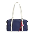 thumbnail image 1 of No Boundaries Women's Clubhouse Shoulder Bag with Charm, Navy, 1 of 6