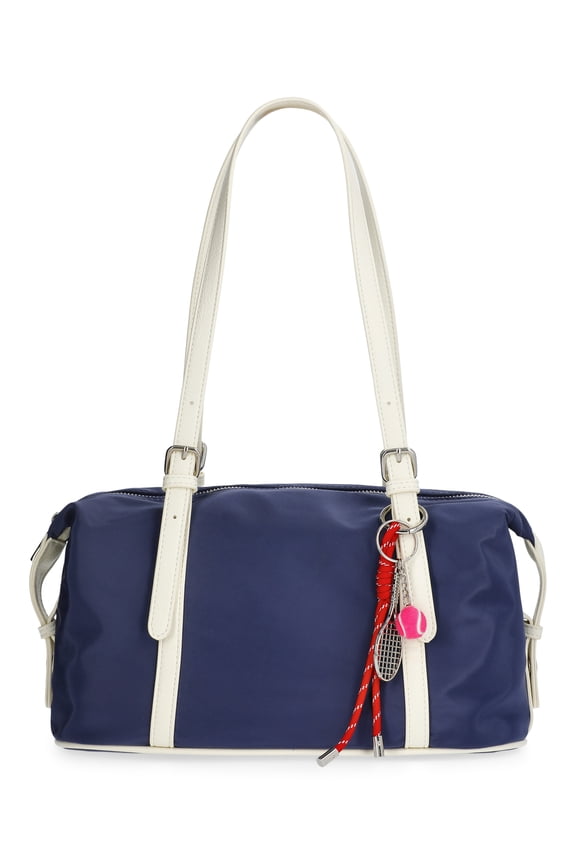 Women's Clubhouse Shoulder Bag with Charm, Navy
