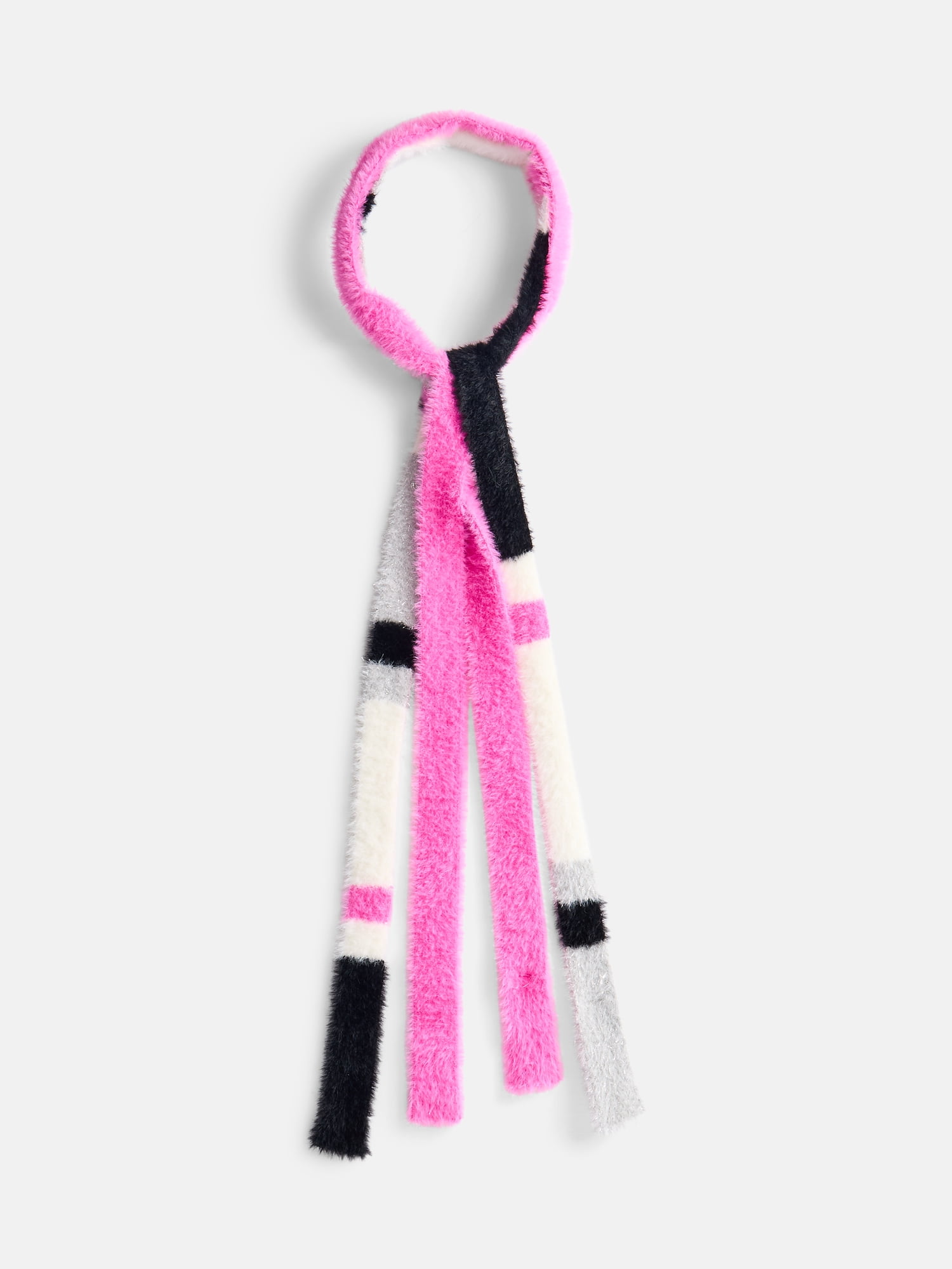No Boundaries Women's Skinny Scarf, CSI Tropical Pink Stripe