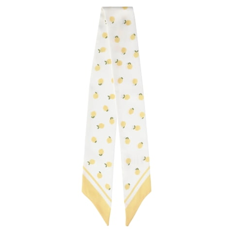 Women's Skinny Scarf Wrap, Lemon Ice Lemons