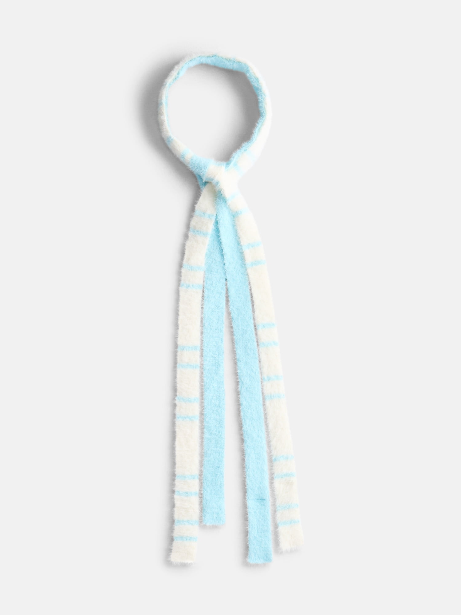 No Boundaries Women's Skinny Scarf, Starlight Blue Stripe