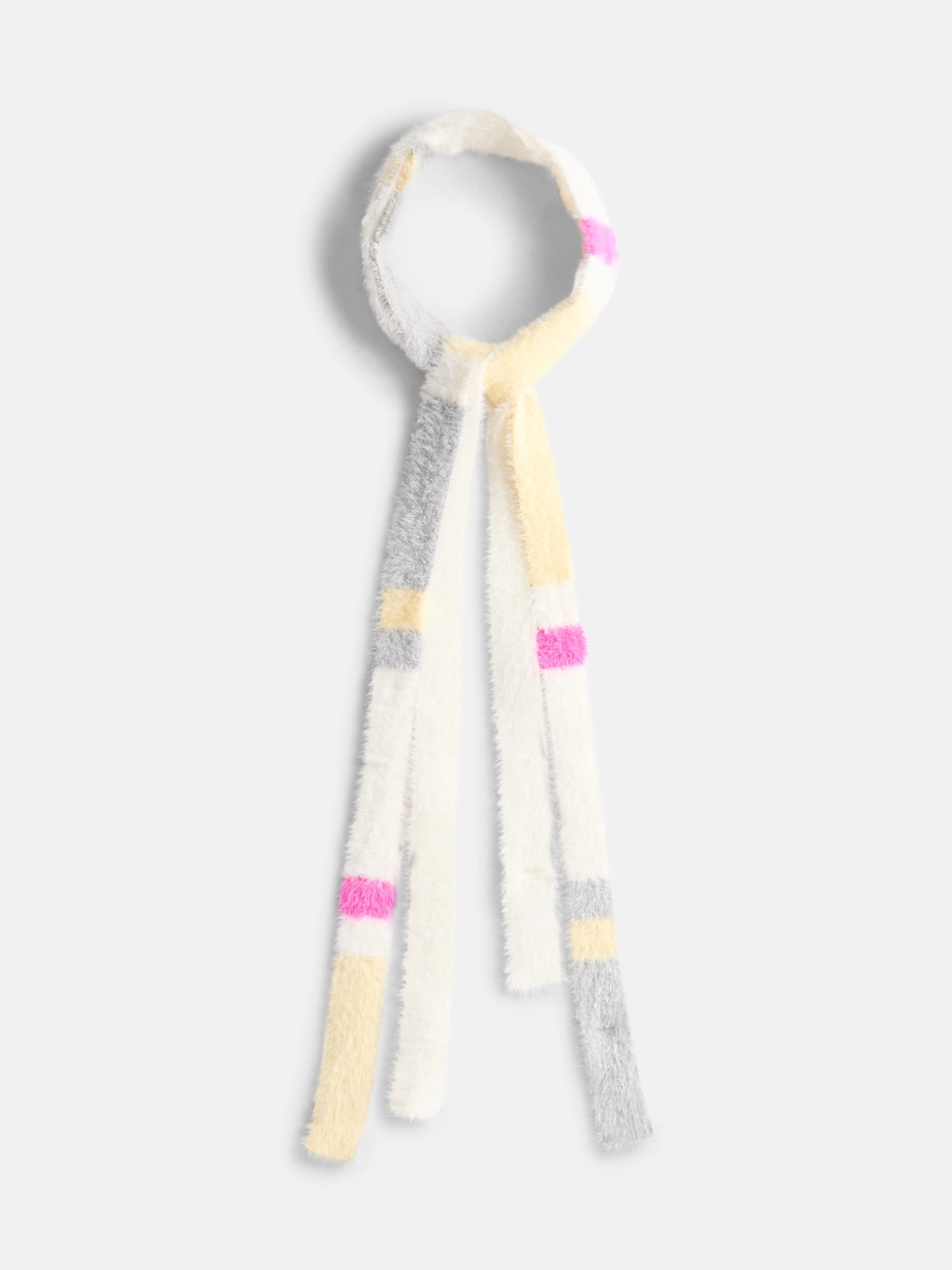 No Boundaries Women's Skinny Scarf, Buttercream Stripe