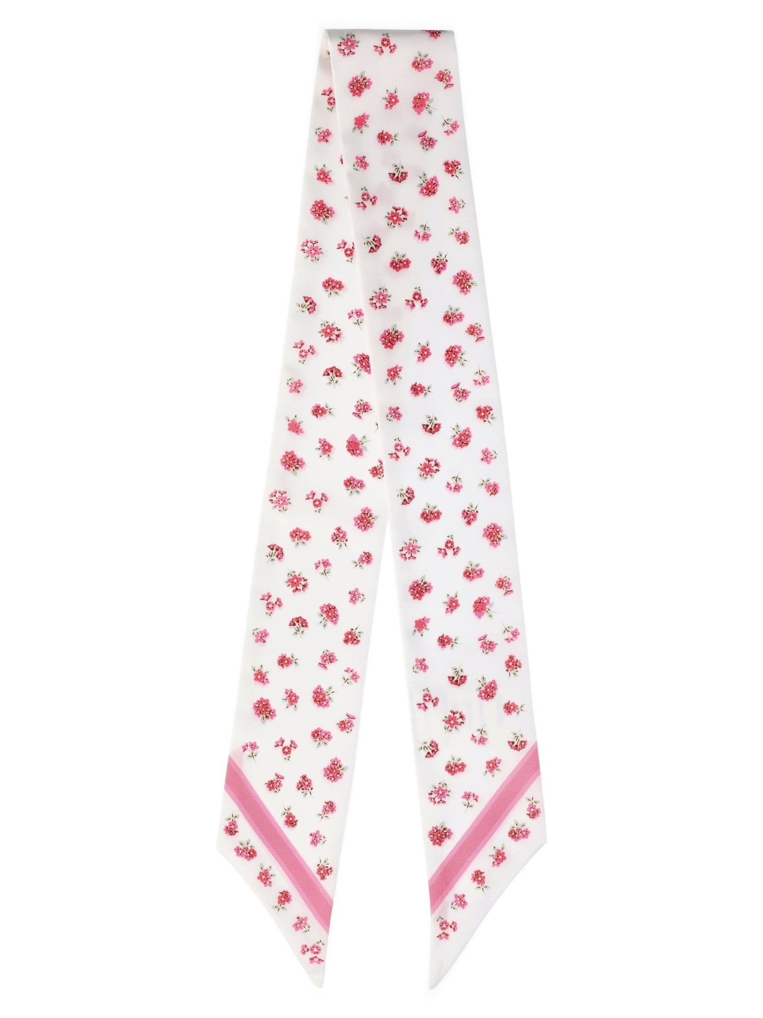 Women's Skinny Scarf Wrap, Pink Jubilee/Just Peach Ditsy