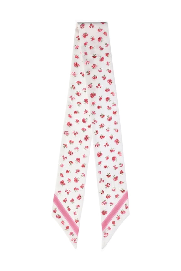 Women's Skinny Scarf Wrap, Pink Jubilee/Just Peach Ditsy