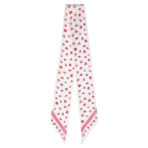 Women's Skinny Scarf Wrap, Pink Jubilee/Just Peach Ditsy