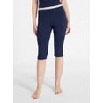 thumbnail image 1 of No Boundaries Single Jersey Lace Capri Sleep Pants, Women's XXS-3X, 1 of 5