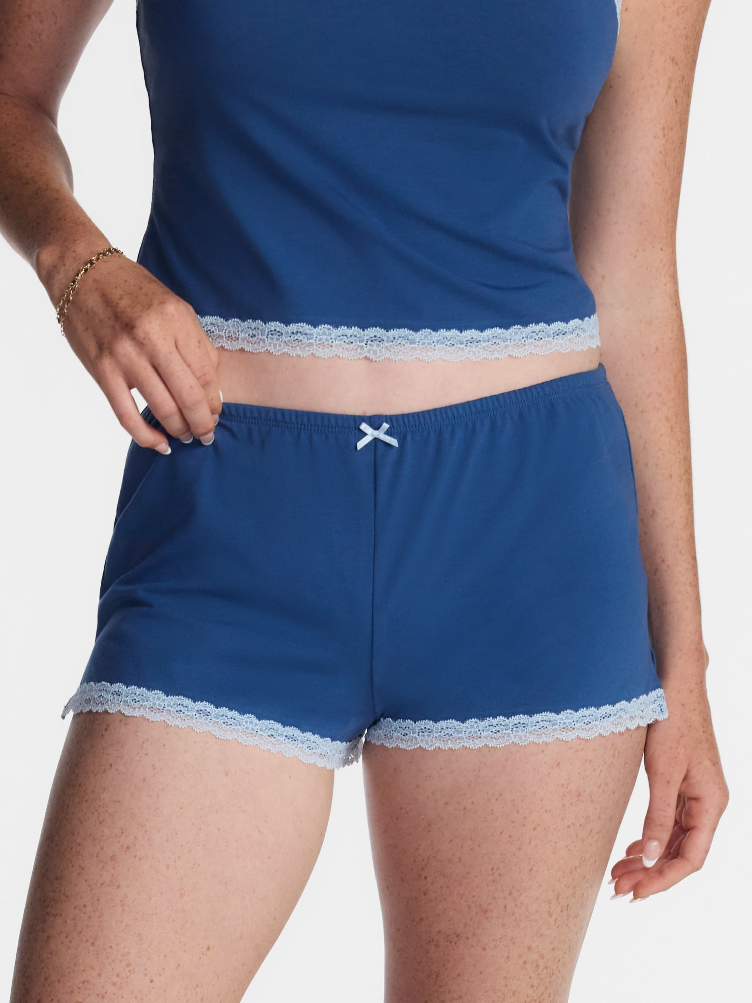 No Boundaries Sleep Lace Shorts, Women's XXS-3X