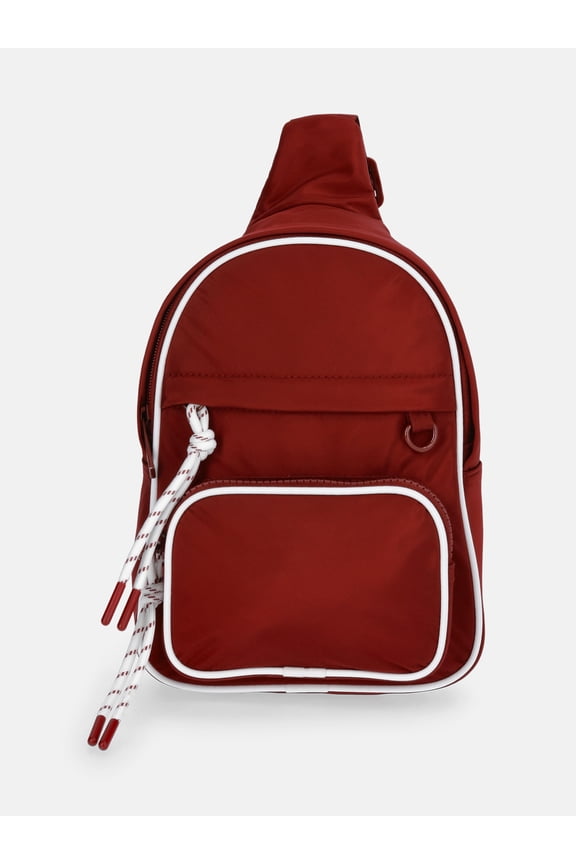 Women's Hands Free Sling Bag, Rich Red