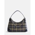 thumbnail image 1 of No Boundaries Women's Slouchy Hobo Bag, Yellow Plaid, 1 of 5