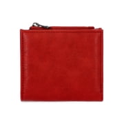 No Boundaries Women's Moto Snap Wallet, Carmine Red