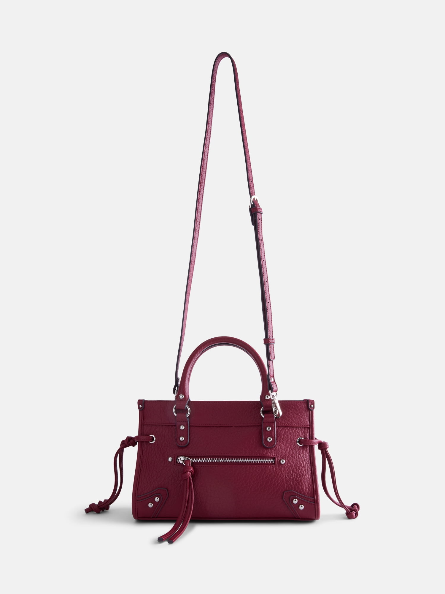 No Boundaries Womens Fashion Square Tote Bag, Rich Red