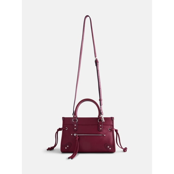 No Boundaries Women's Fashion Square Tote Bag, Rich Red