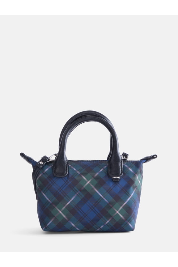 Women's Mini Tote Crossbody Bag, Plaid